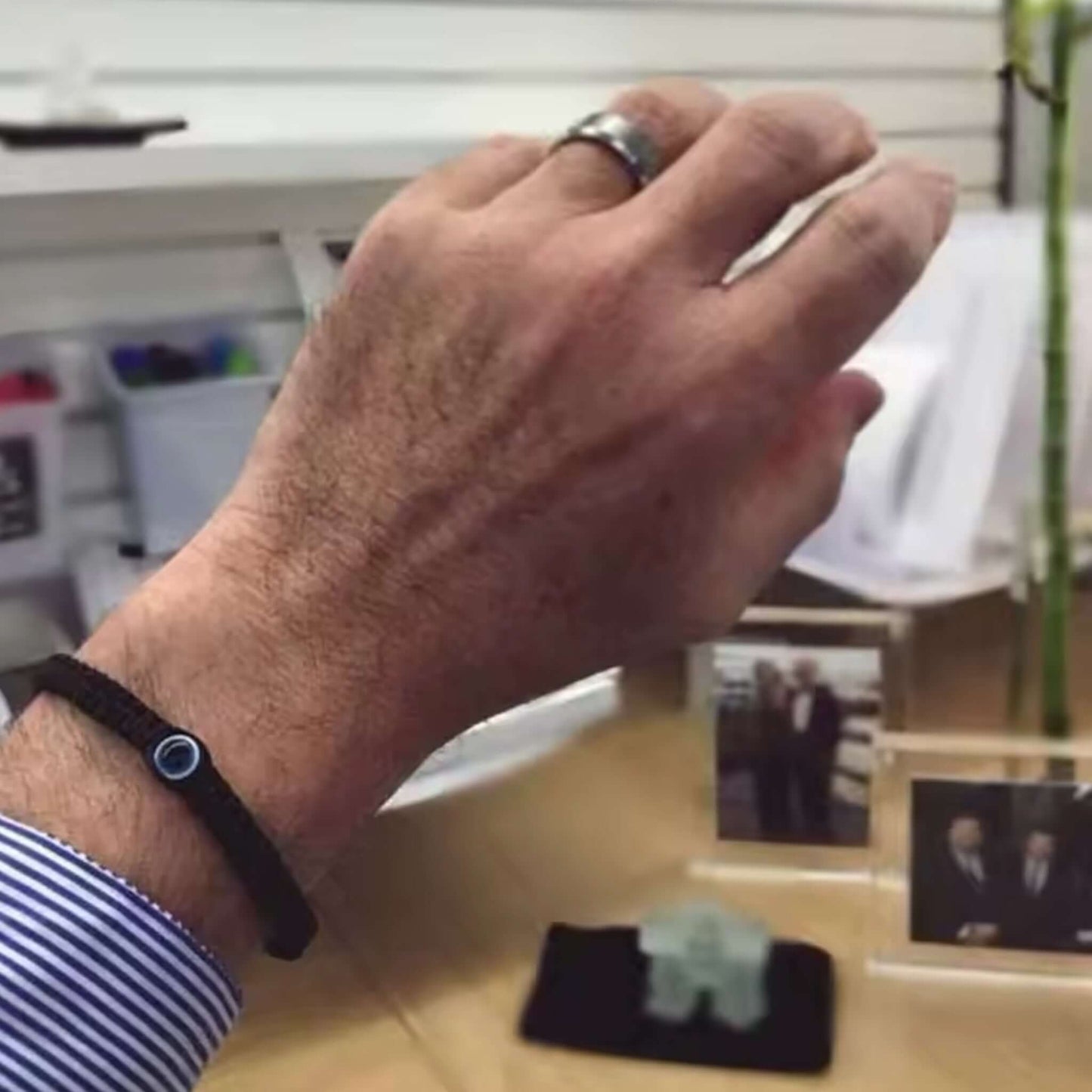 Pulsera Negra Hombre Mal de Ojo | Protección Estilo | Liamlove