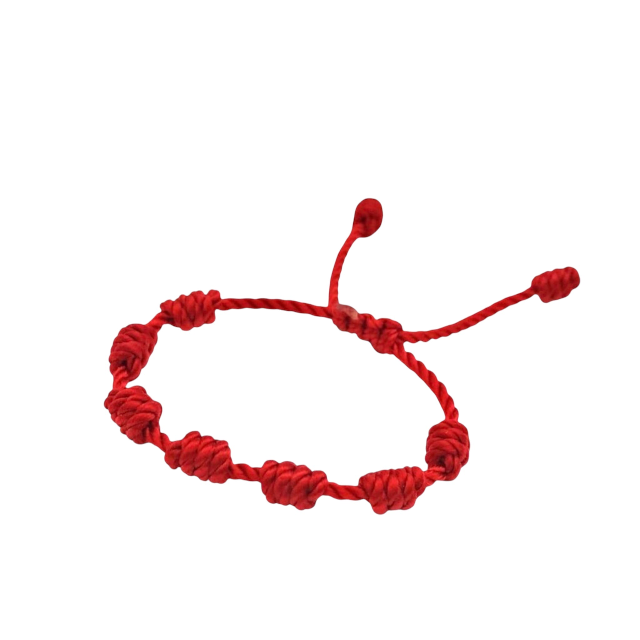 red baby bracelet for the evil eye 7 knots