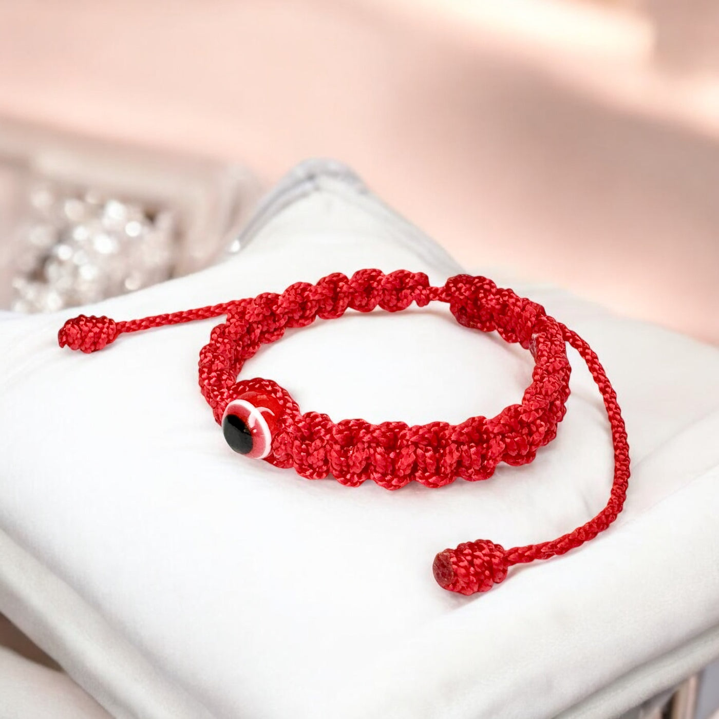 red baby bracelet for the red evil eye