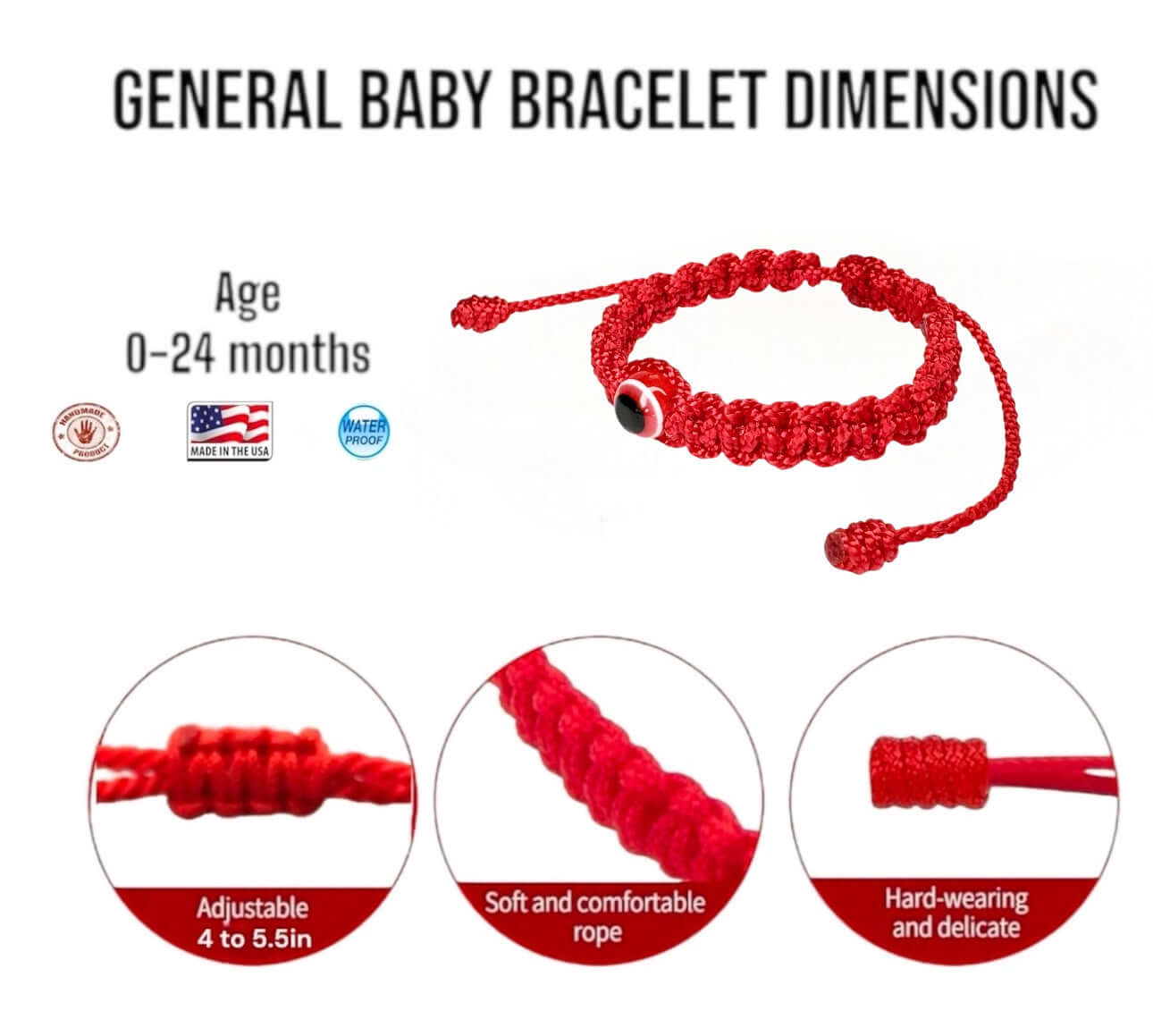 Red Evil Eye Bracelet – Protection for Mom & Baby
